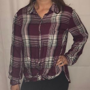Forever 21 Tops - Maroon Flannel - Forever 21 Forever 21 Tops - Maroon Flannel - Forever 21
